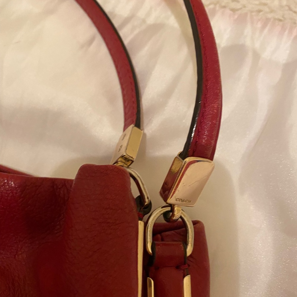 Coach Phoebe Red Leather shoulder Bag - Picture 11 of 12